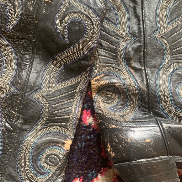 Vintage Midcalf Cowboy Boots - Picture 2 of 3